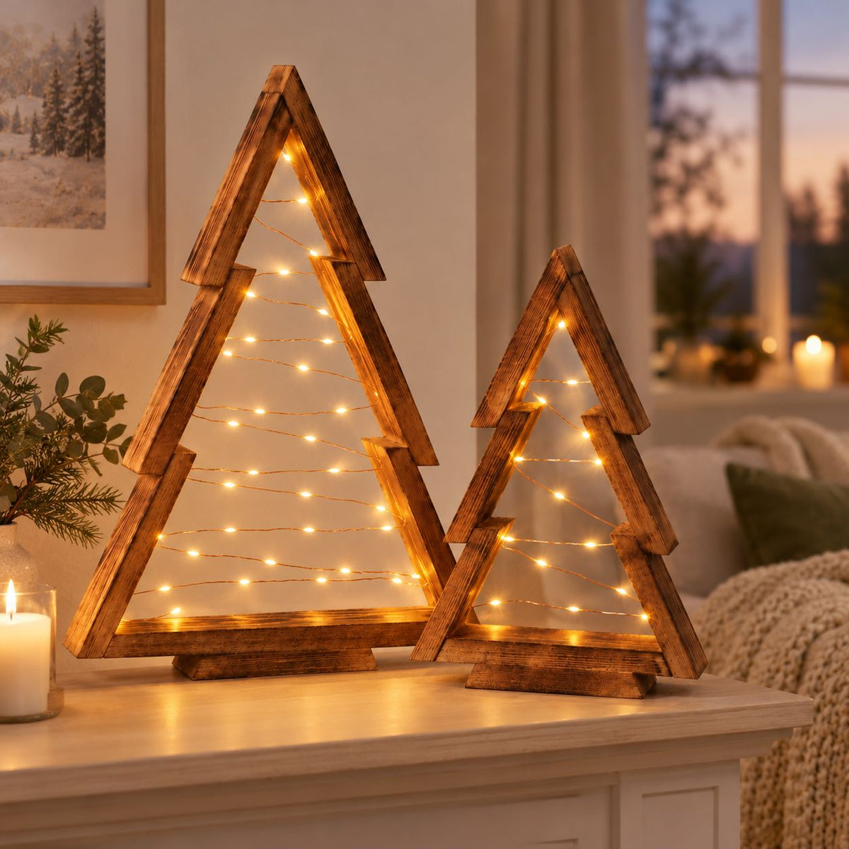 2 Piece Christmas Tree Decor Set
